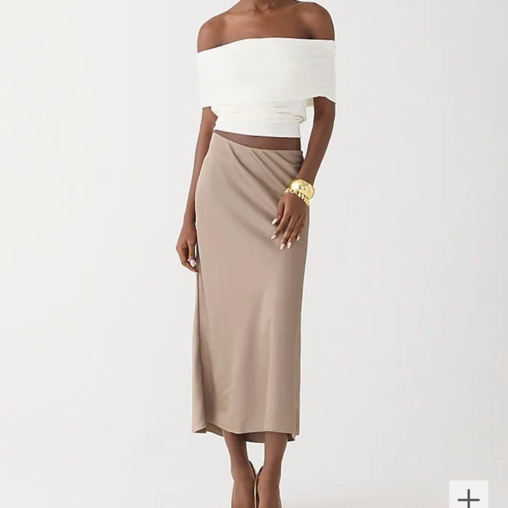 Jcrew gweneth slip skirt